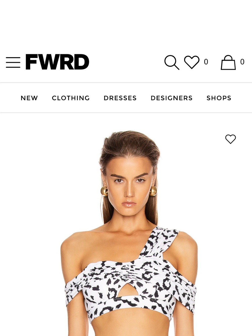 Self-Portrait Cream & Black Leopard Bandeau Bikini Set with removable scarf